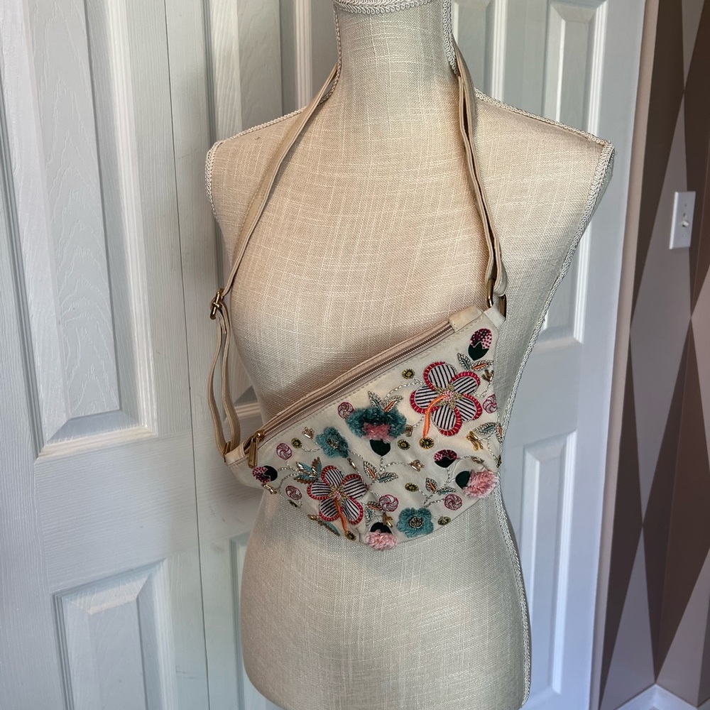 Payal  singhal tan Fanny pack